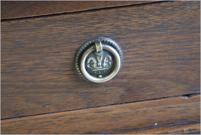 2049 Antique Pedestal Desk c1850 (9)